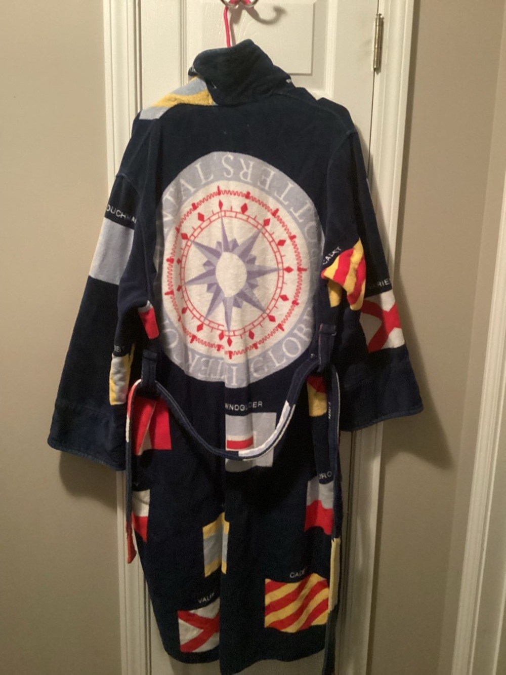 Vintage Cypress One Size Bathrobe 100% Cotton Terry Cloth Slight Flaw